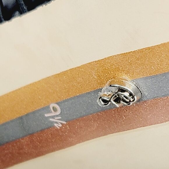 Sam Edelman Laurette Square Toe Black Strappy Block Heels Size 9.5 - Picture 10 of 11